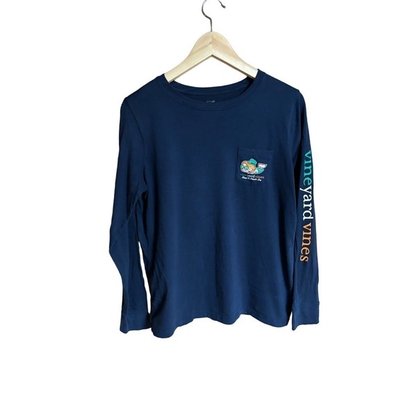 Vineyard Vines St. Patrick’s Day long sleeve graphic tee navy blue size XS - Picture 1 of 8